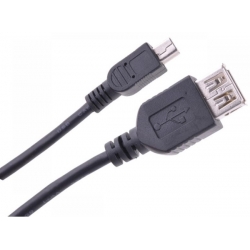 Kabel GNIAZDO USB -  WTYK  MINI USB 1m