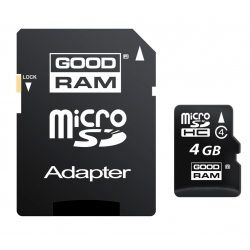 Goodram microSD 4GB 1-adapter Class 4